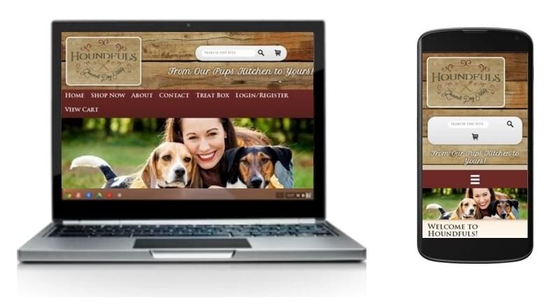 Houndfuls Gourmet Dog Treats | Alt Media Studios Web Design